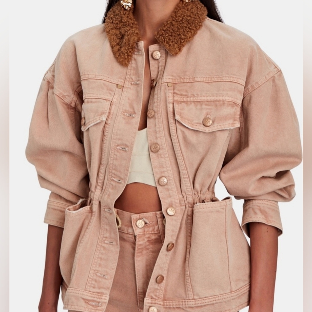 ULLA JOHNSON The Odette Puff-Sleeve Denim Jacket - Picture 2 of 3